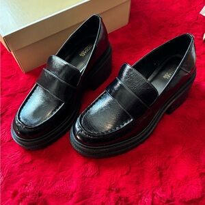 Michael Kors Shiny Black Loafers
